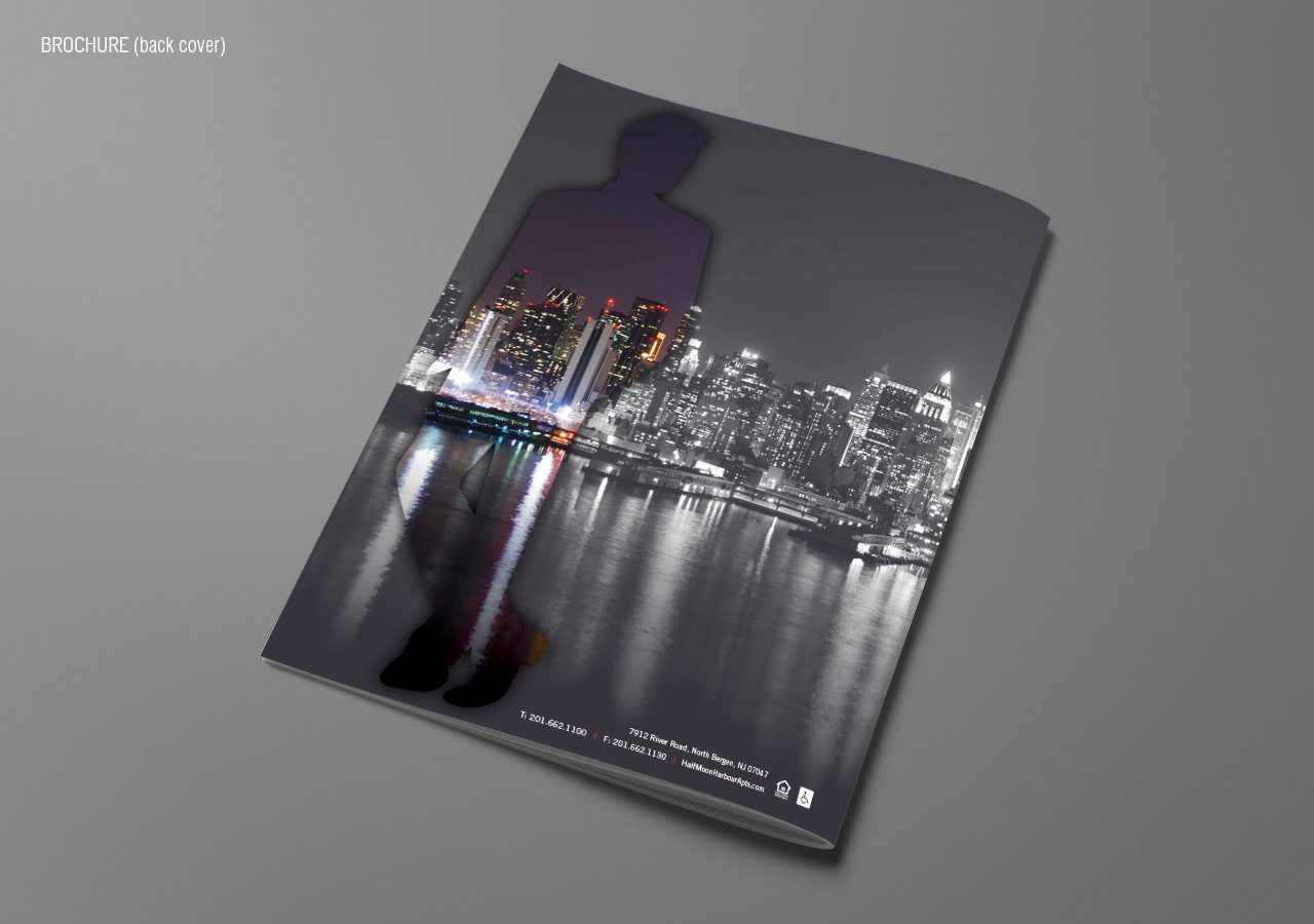 A magazine cover featuring a city skyline reflected on water with a silhouette of a person overlayed.