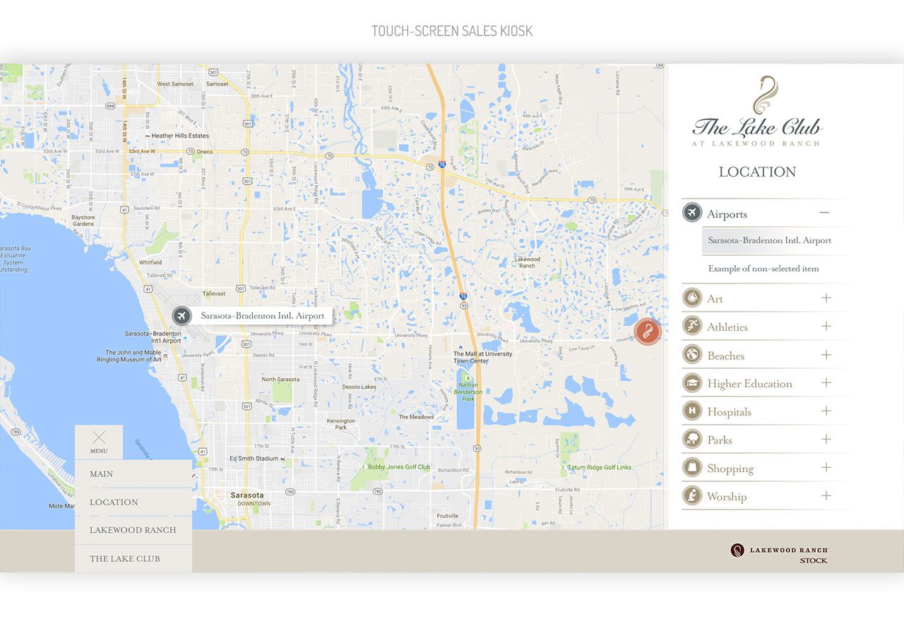 Map showing various liquor store locations in a city with markers and a legend on the right.