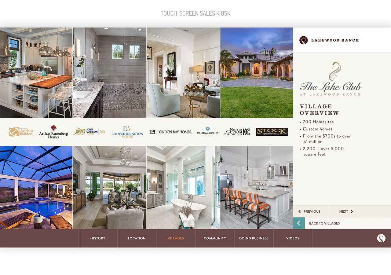 A collage showcasing elegant living spaces including a kitchen, living room, bathroom, and exterior of a stylish house.