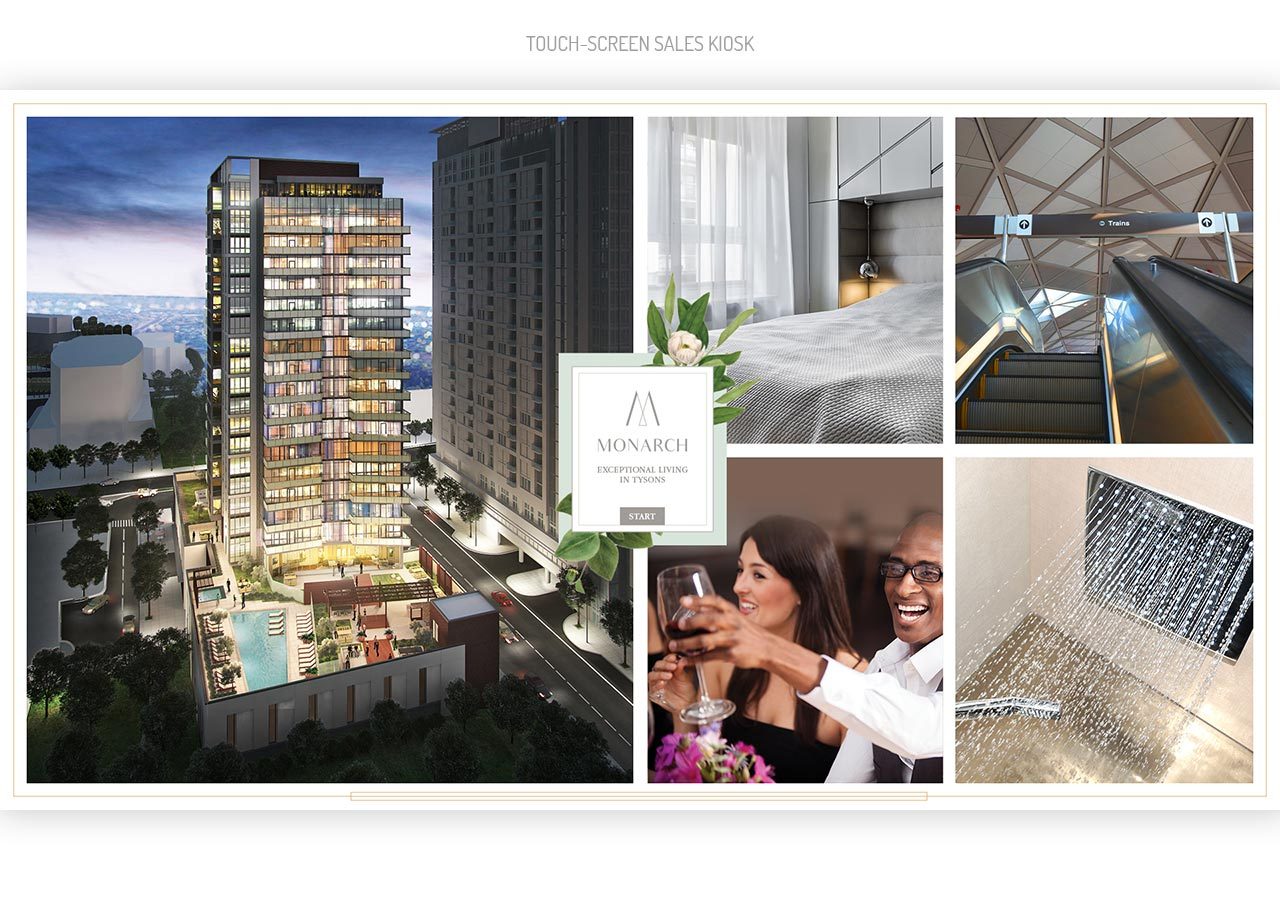 Collage showcasing a luxury apartment building at night with modern interiors and happy residents celebrating.